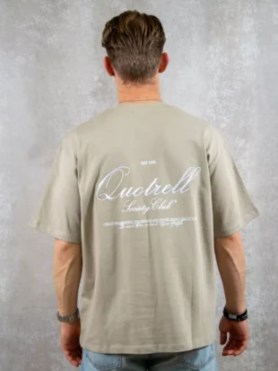 Quotrell creators t-shirt greige/off white