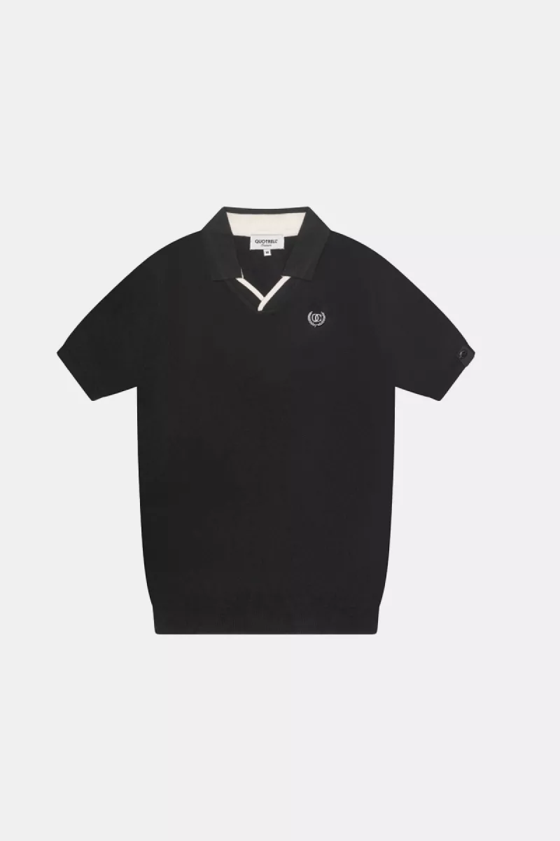 Quotrell elijah polo black/white