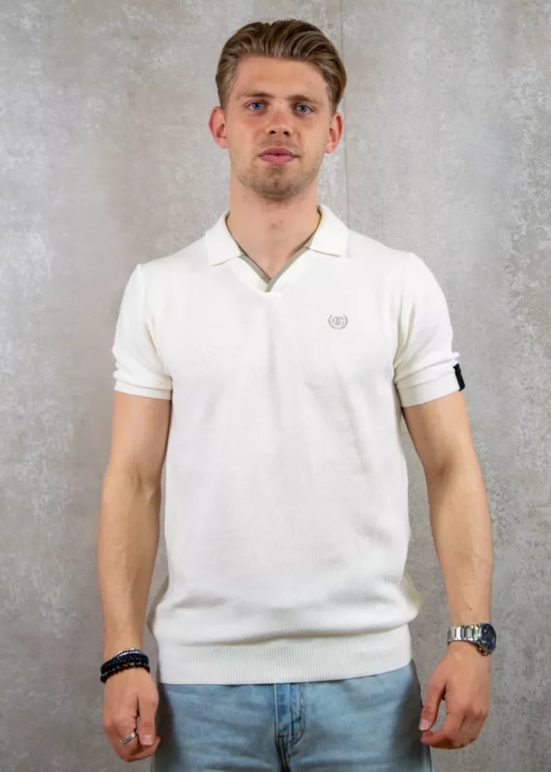 Quotrell elijah polo off white/greige