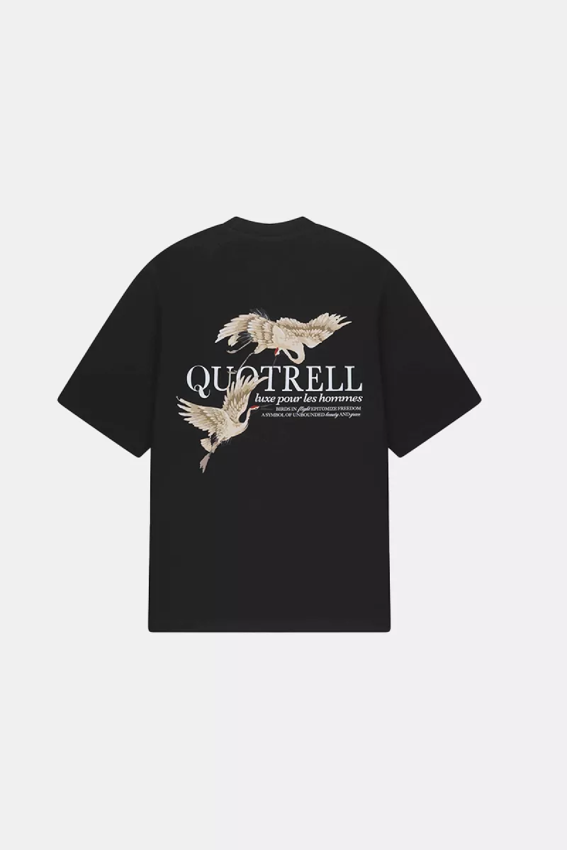 Quotrell heron t-shirt black/white