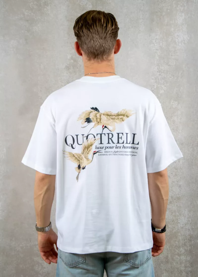 Quotrell heron t-shirt white/anthracite
