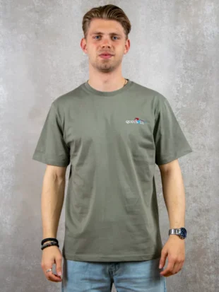 Quotrell jungle t-shirt Quotrell faded olive/white