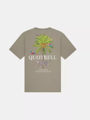 Quotrell jungle t-shirt Quotrell faded olive/white
