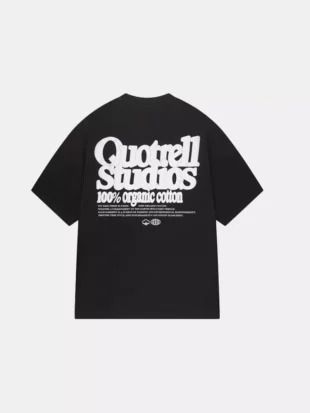 Quotrell puff studios t-shirt black/white