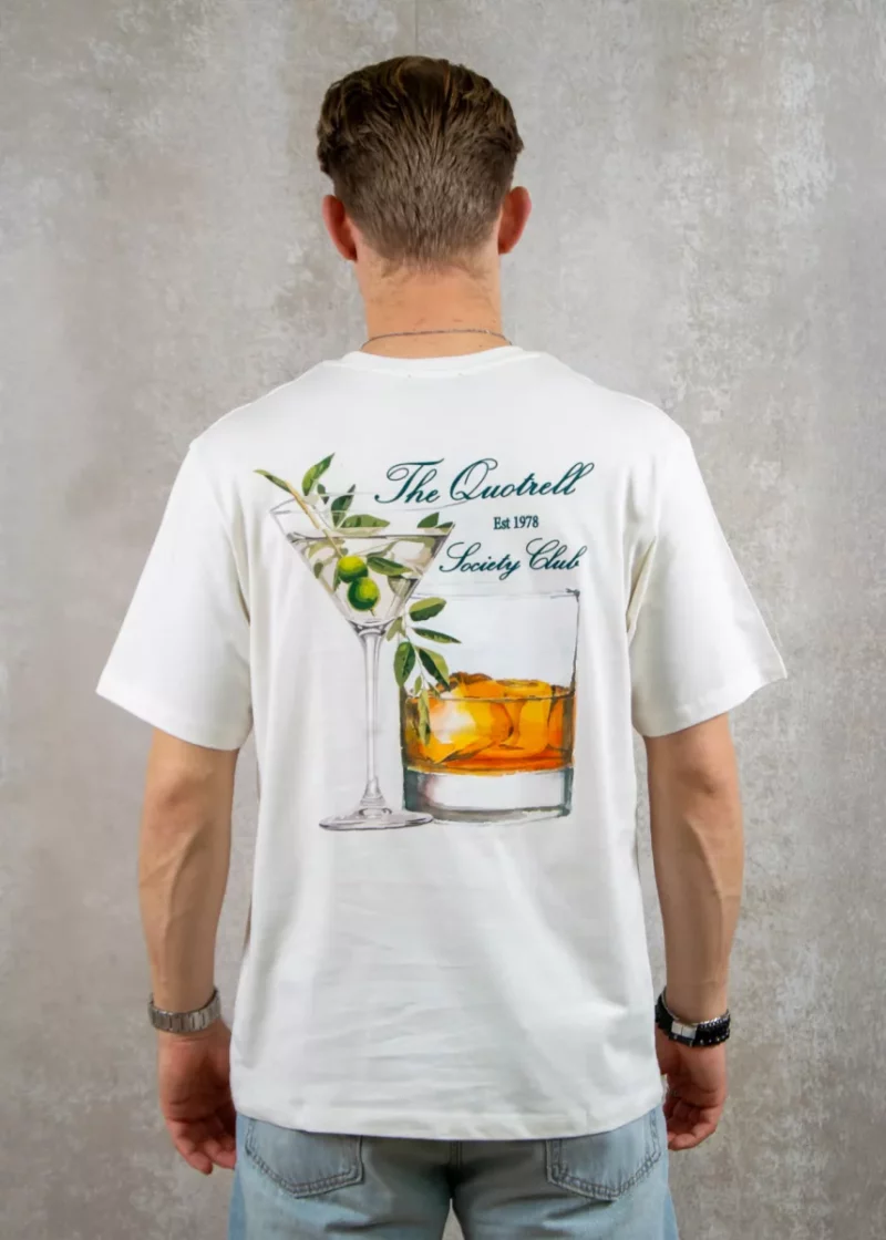 Quotrell salud t-shirt off white/green
