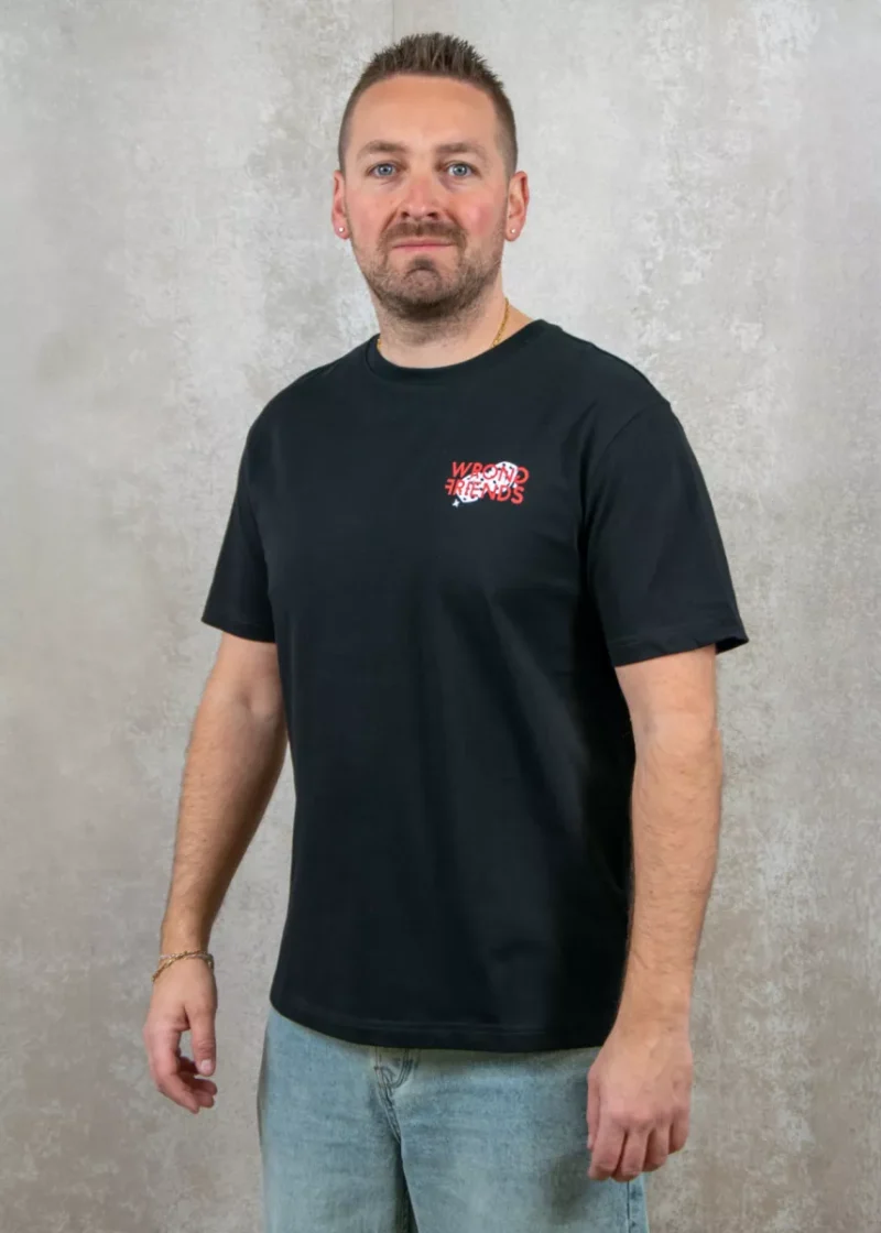 Wrong Friends desert hills t-shirt black