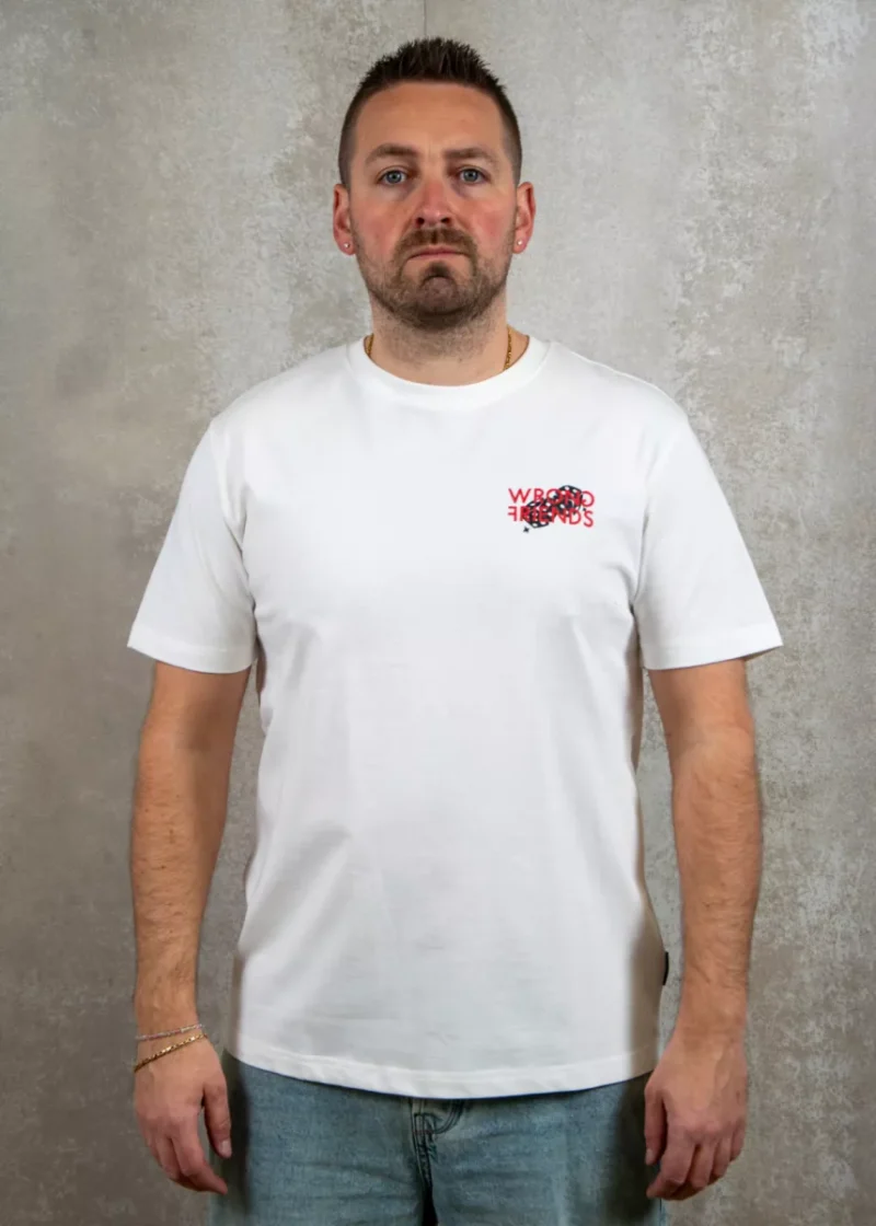 Wrong Friends desert hills t-shirt coconut white