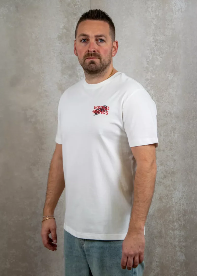 Wrong Friends desert hills t-shirt coconut white