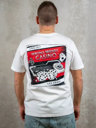 Wrong Friends desert hills t-shirt coconut white