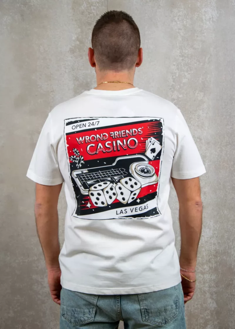 Wrong Friends desert hills t-shirt coconut white