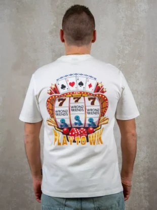 Wrong Friends sloan t-shirt coconut white