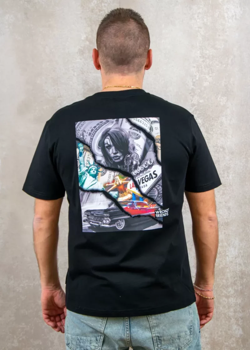Wrong Friends spring valley t-shirt black
