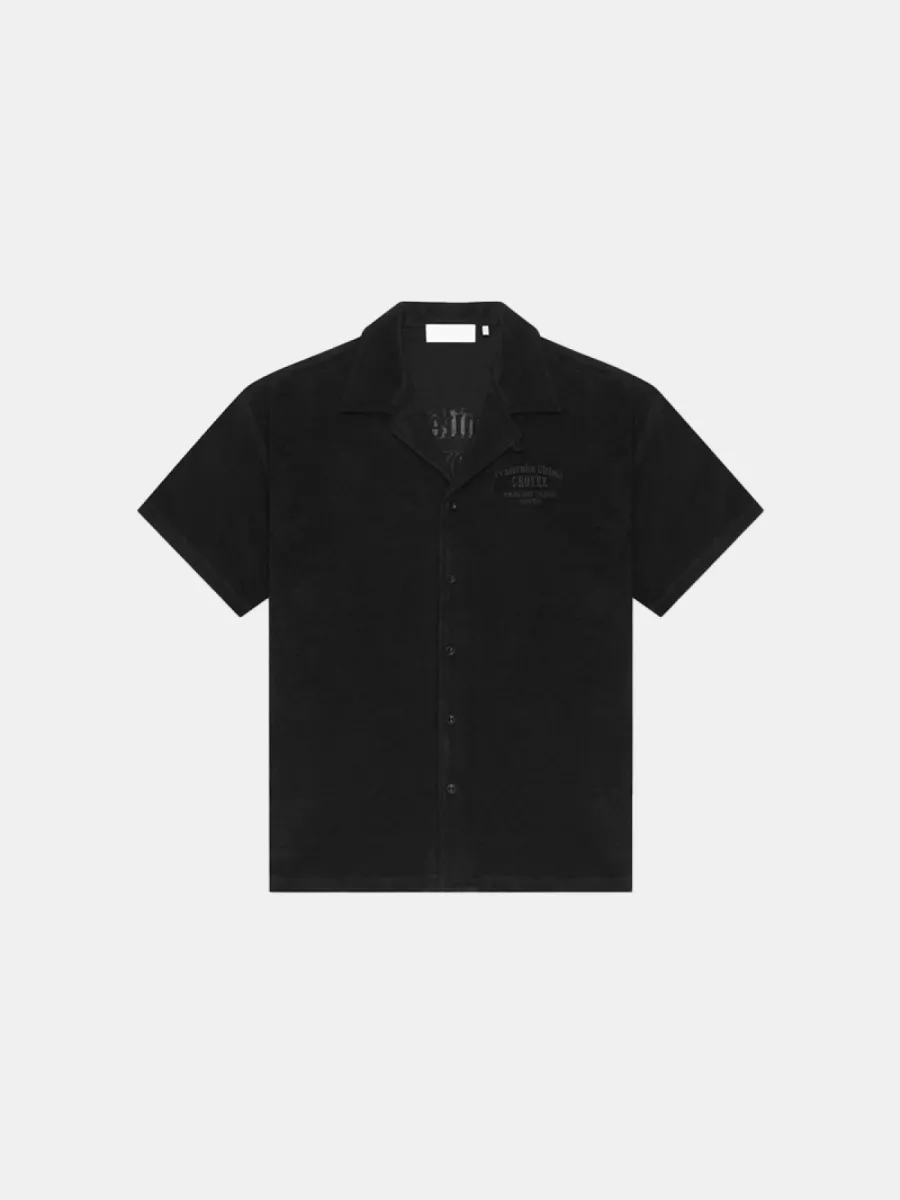Croyez fraternite towelling shirt black