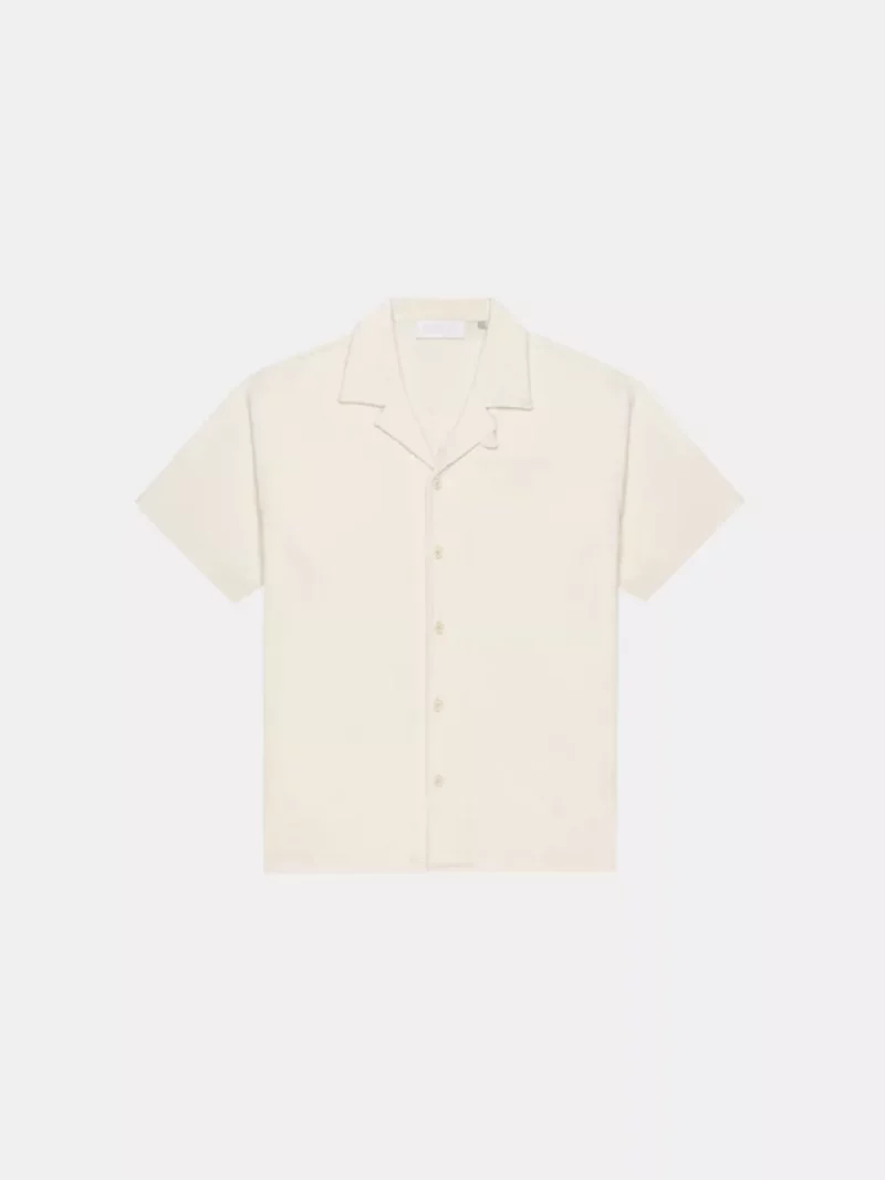 Croyez fraternite towelling shirt off-white