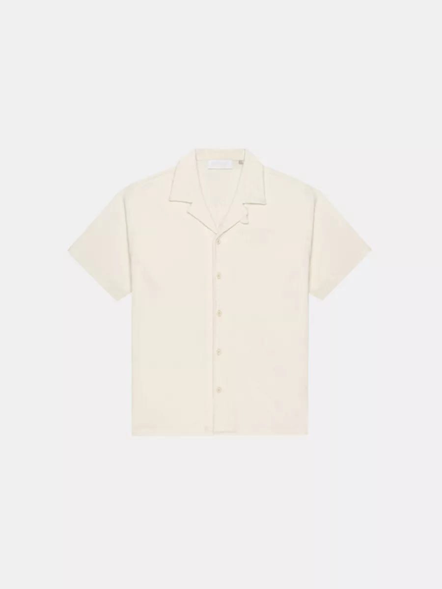 Croyez fraternite towelling shirt off-white