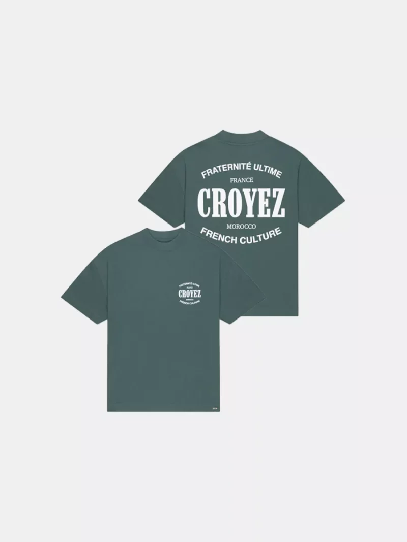 Croyez stamp t-shirt green