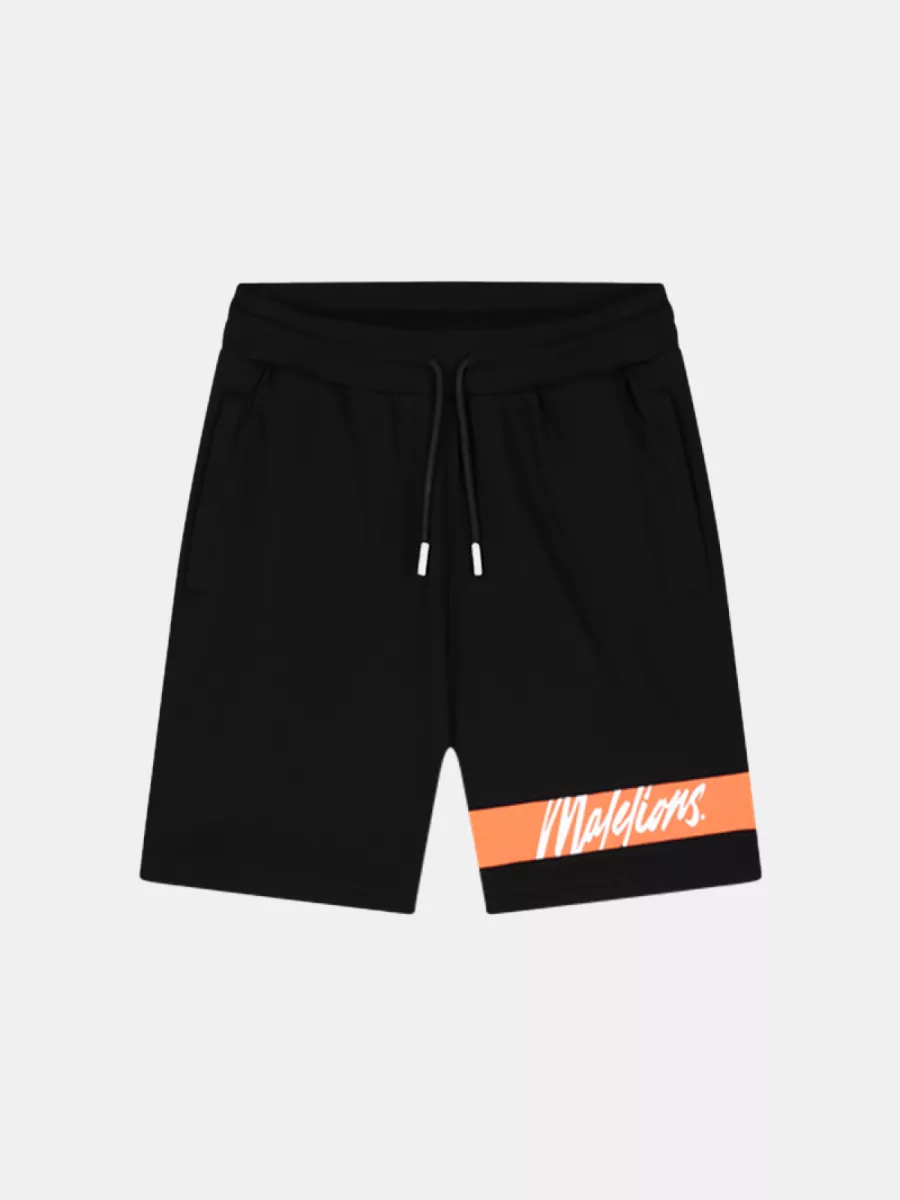 Malelions captain shorts black/coral