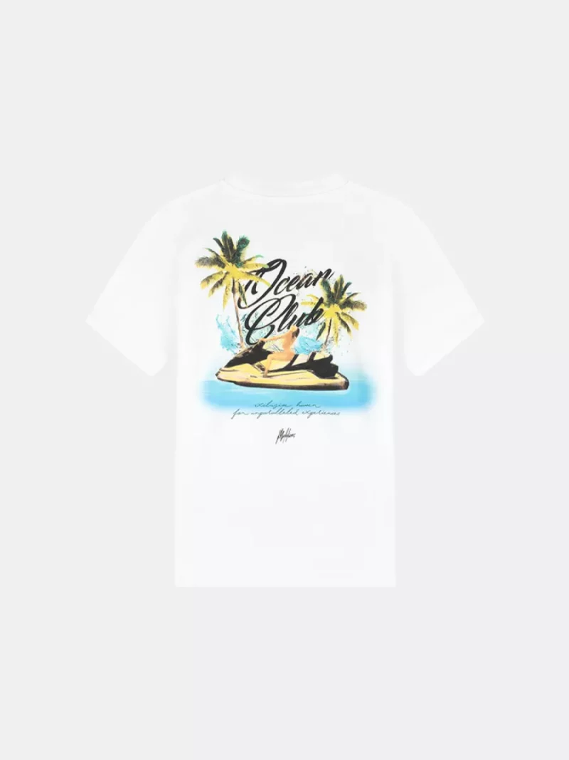 Malelions jetski t-shirt white