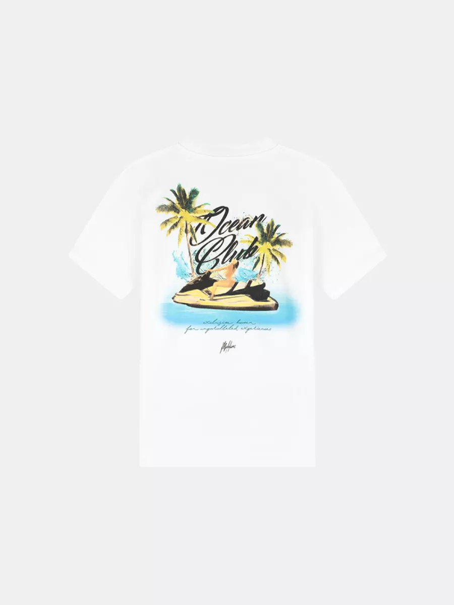Malelions jetski t-shirt white