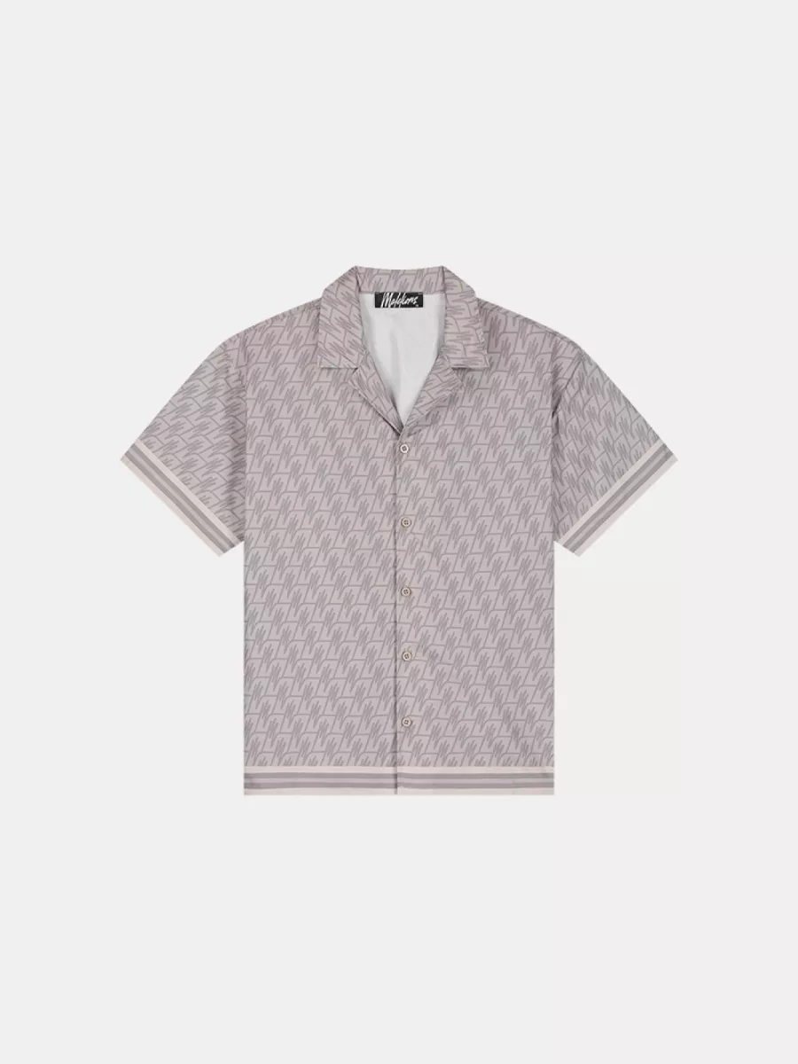 Malelions monogram t-shirt taupe