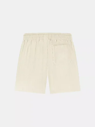 Malelions seersucker shorts off-white