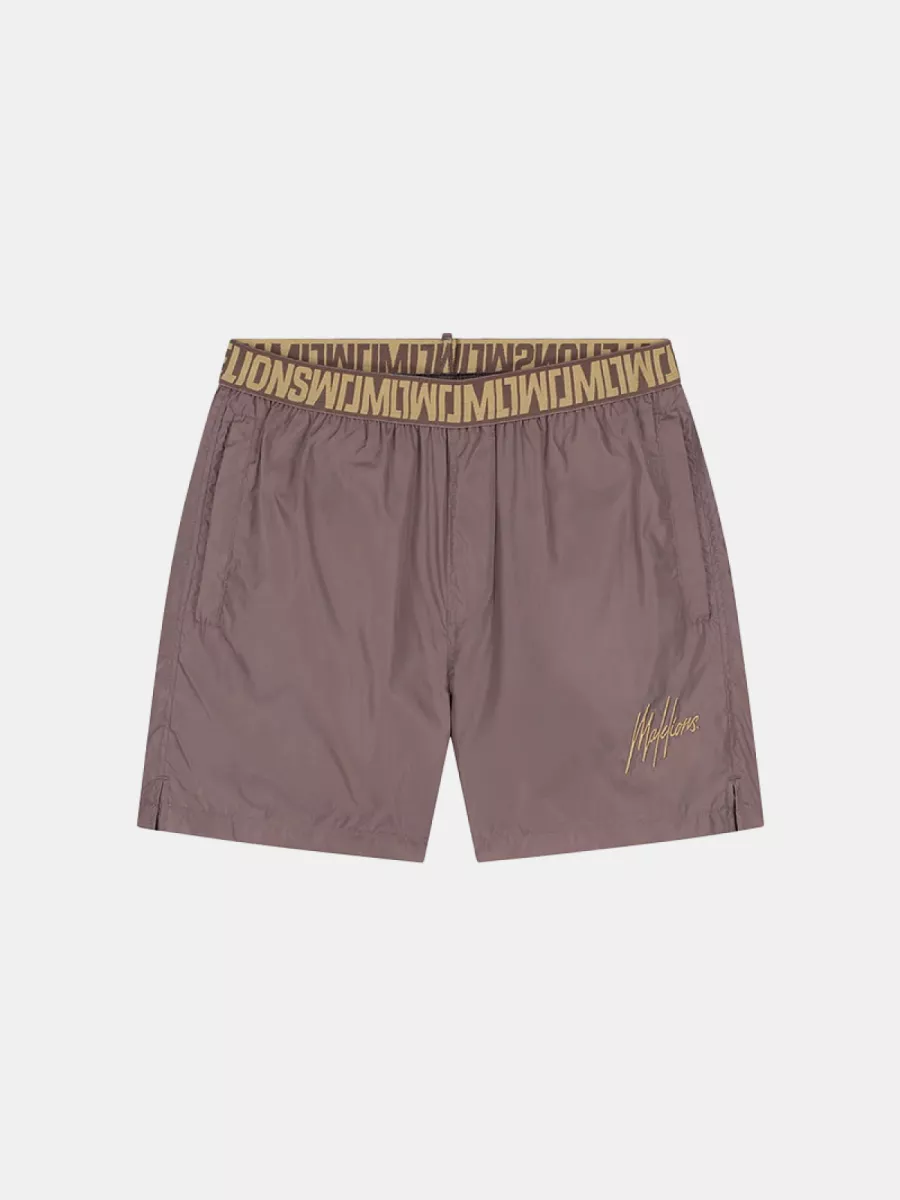 Malelions venetian swim shorts stone brown