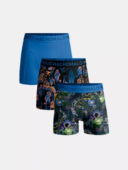MUCHACHOMALO fruitnoevil1010-07 3-pack print/print/blue