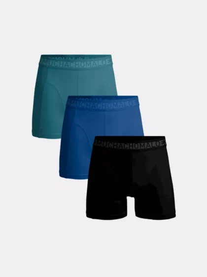 MUCHACHOMALO solid1010-653 3-pack black/blue/green