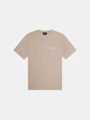 Quotrell damson t-shirt greige/white