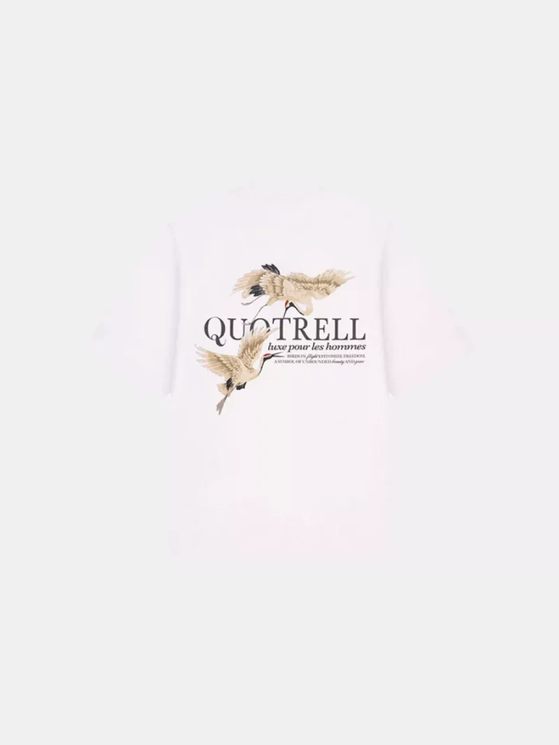 Quotrell heron t-shirt off sand/anthracite