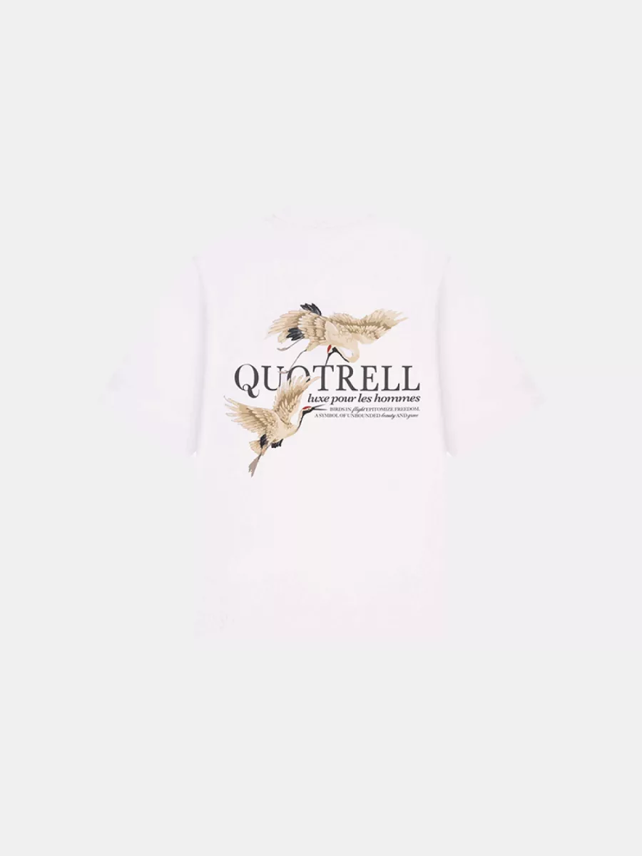 Quotrell heron t-shirt off sand/anthracite