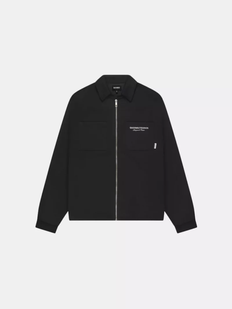 Quotrell lagos overshirt black