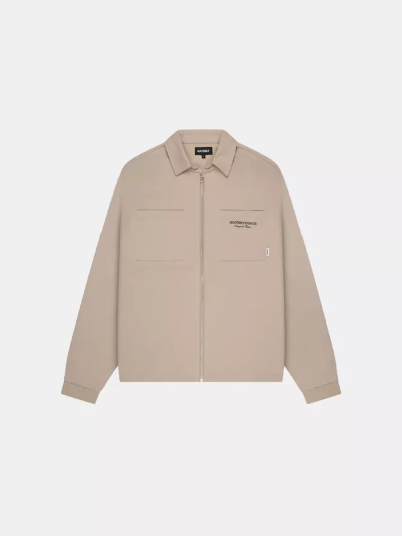 Quotrell lagos overshirt sand
