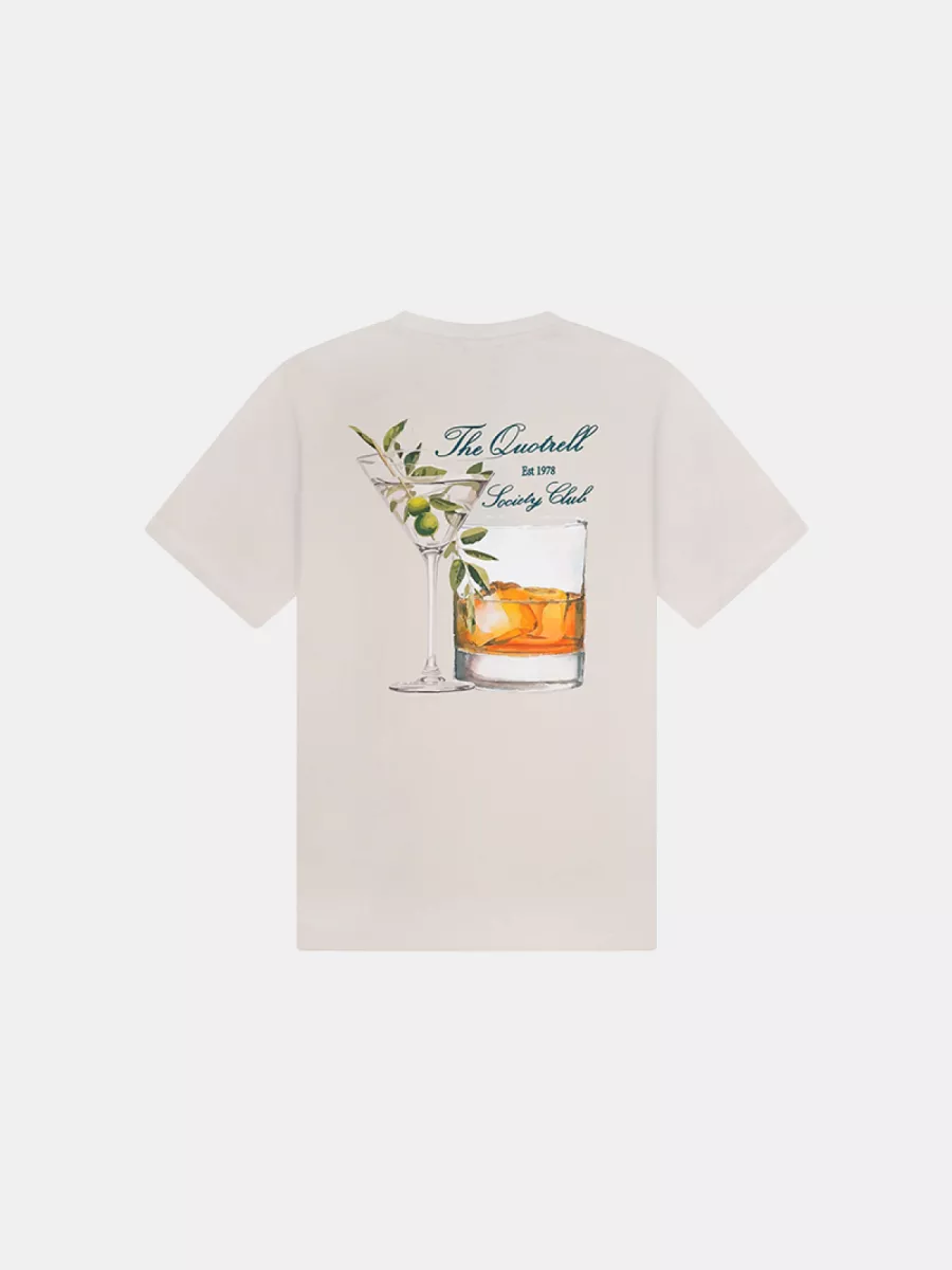 Quotrell salud t-shirt off sand/green