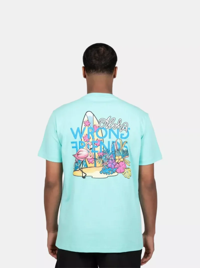 Wrong Friends aloha t-shirt light turquoise