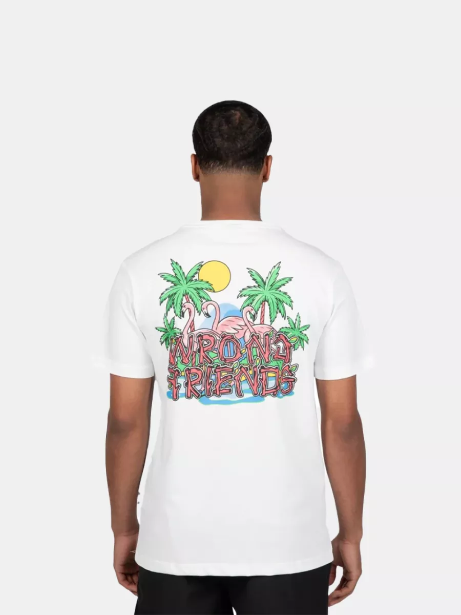 Wrong Friends honolulu t-shirt coconut white