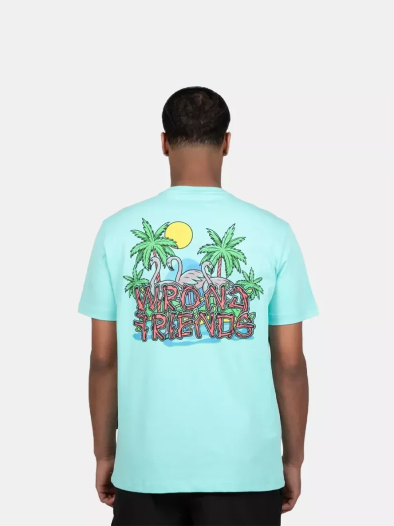 Wrong Friends honolulu t-shirt light turquoise