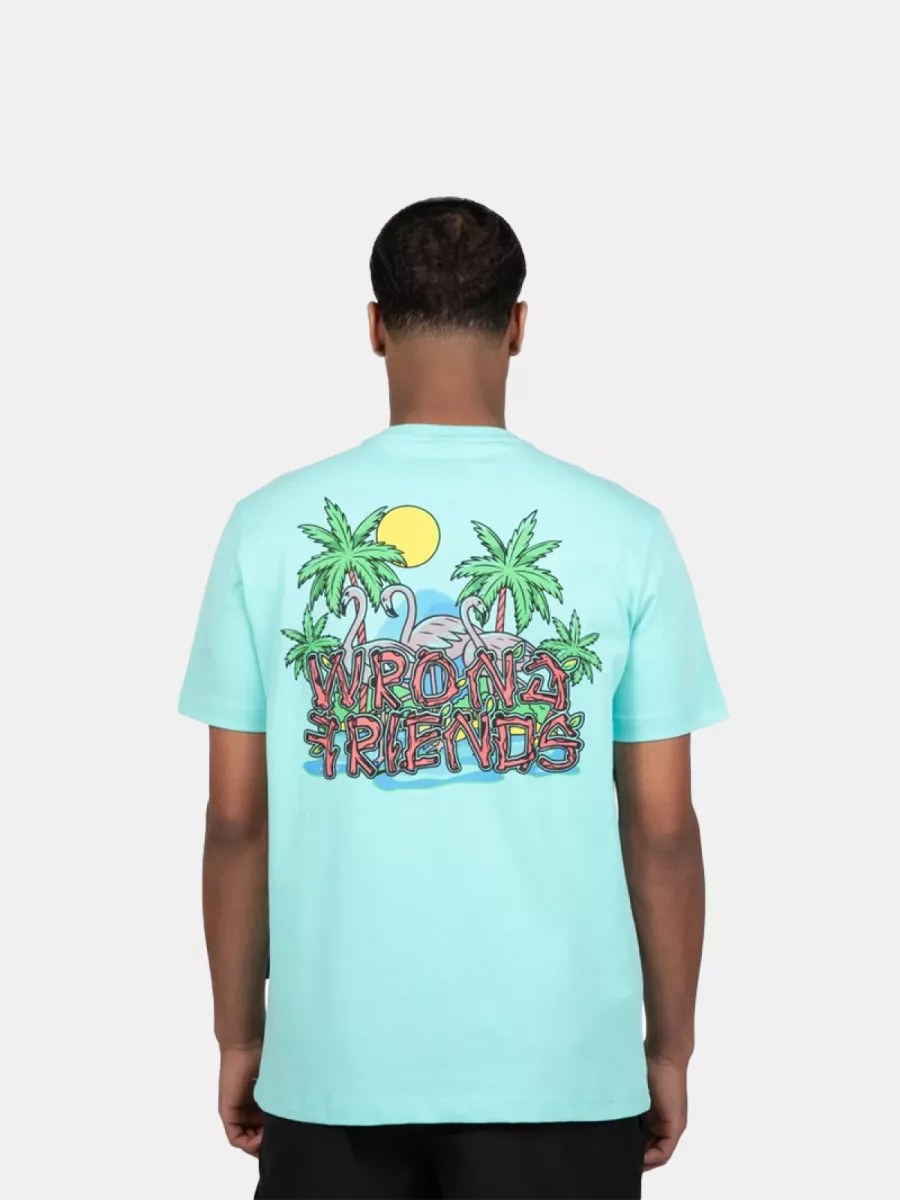 Wrong Friends honolulu t-shirt light turquoise