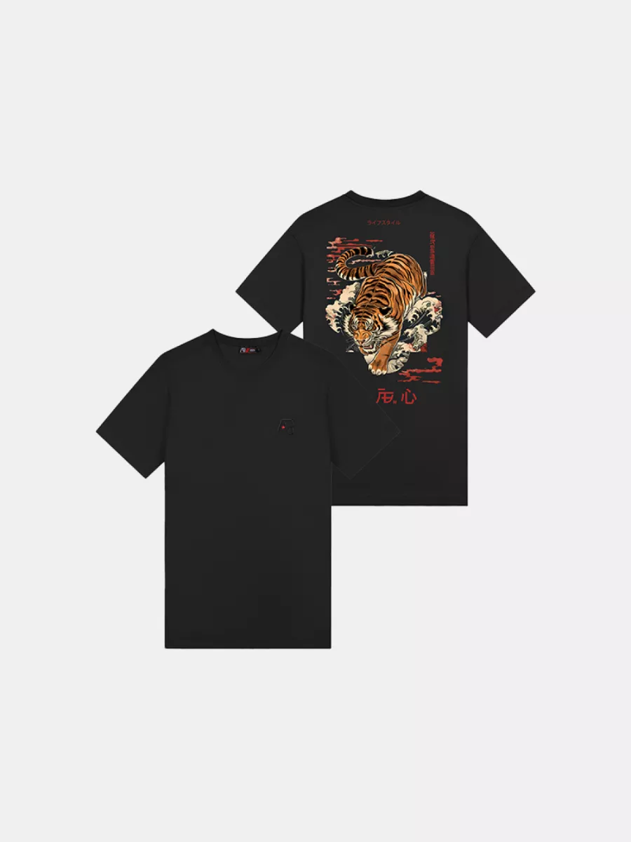 AB Lifestyle ink tee tiger jet black