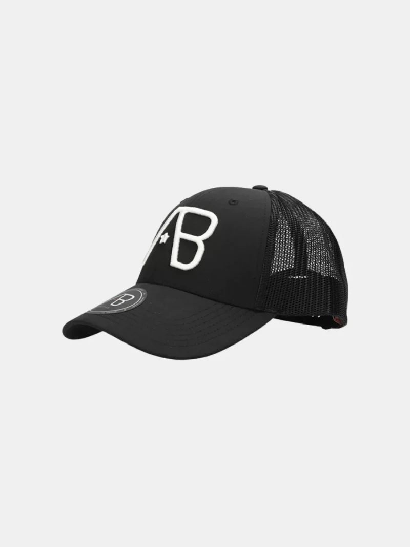 AB Lifestyle retro trucker cap jet black/white swan