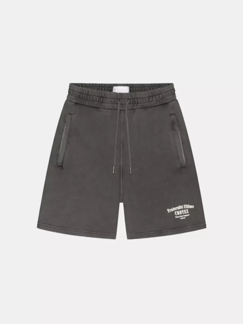 Croyez fraternite shorts acid wash