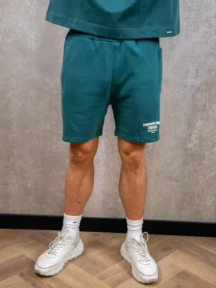 Croyez fraternite shorts green/off-white