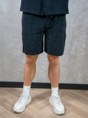 Croyez fraternite towelling shorts black