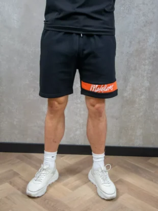 Malelions captain shorts black/coral