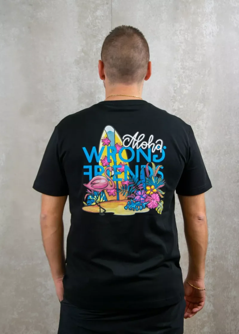 Wrong Friends aloha t-shirt black