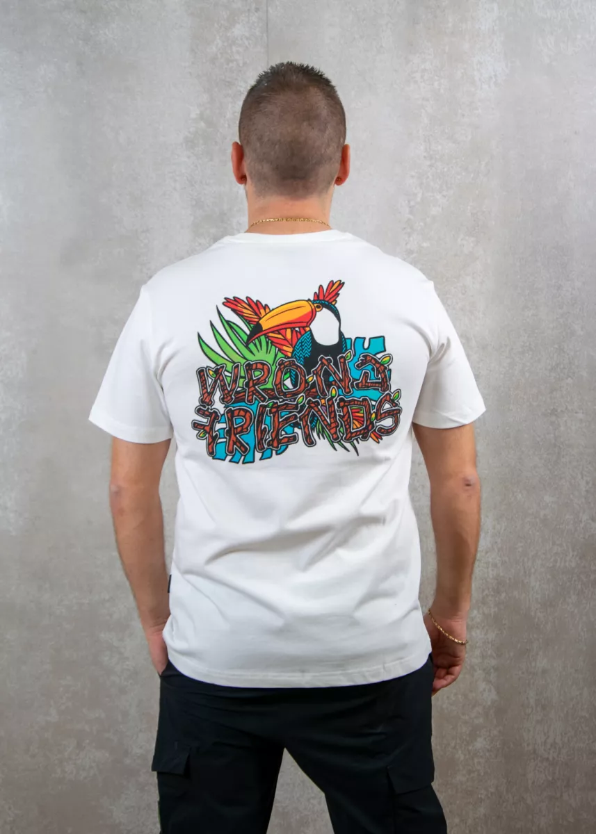Wrong Friends eden roc t-shirt coconut white