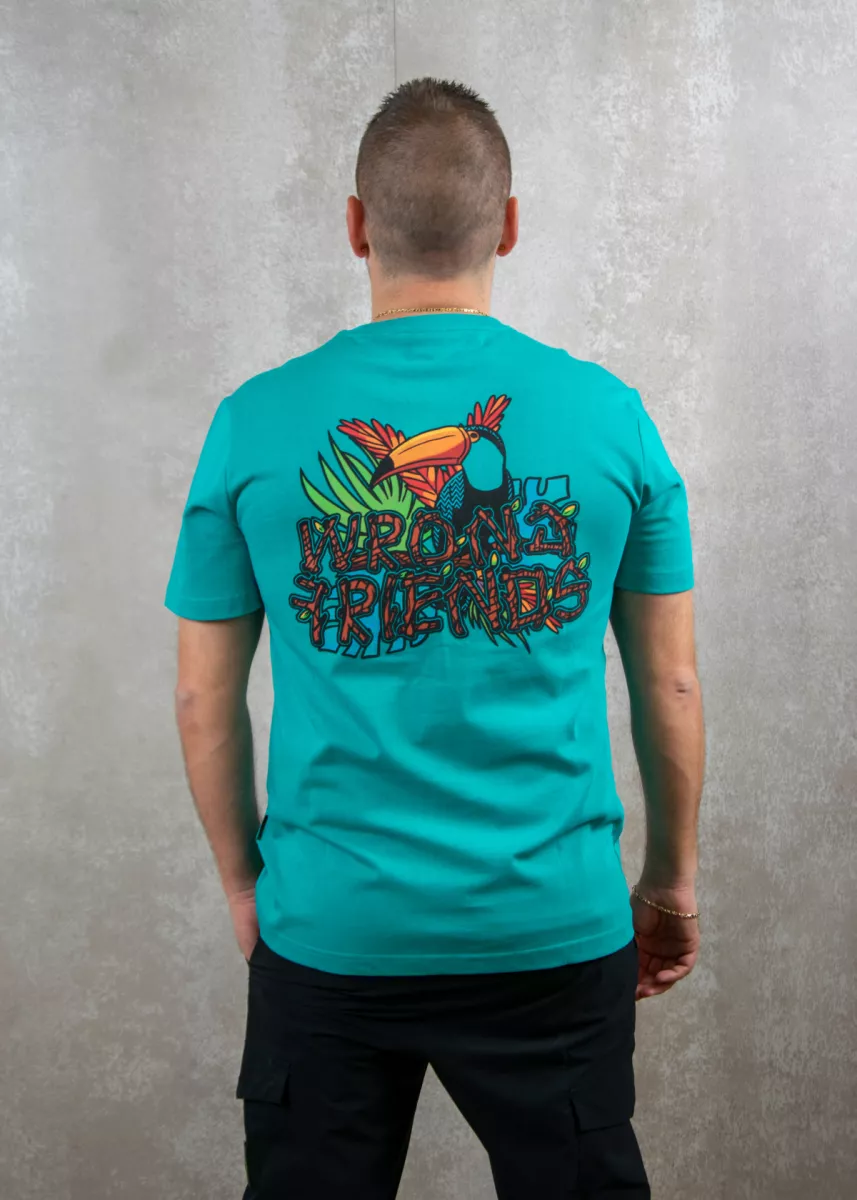 Wrong Friends eden roc t-shirt dark turquoise