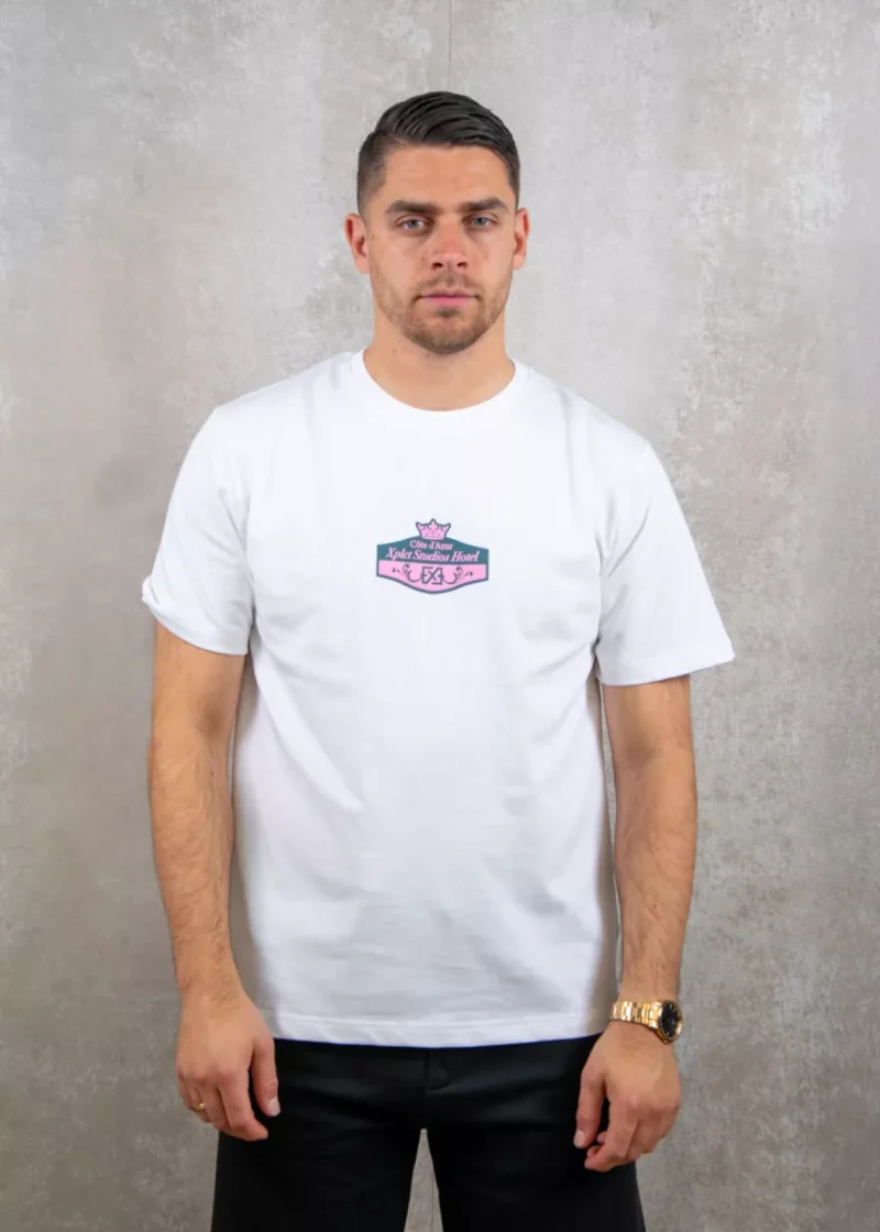XPLCT hotel tee white