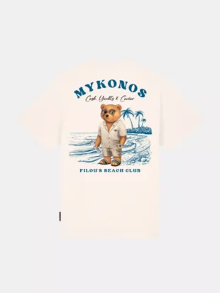 Baron Filou cxiii oversized backprint pearl white