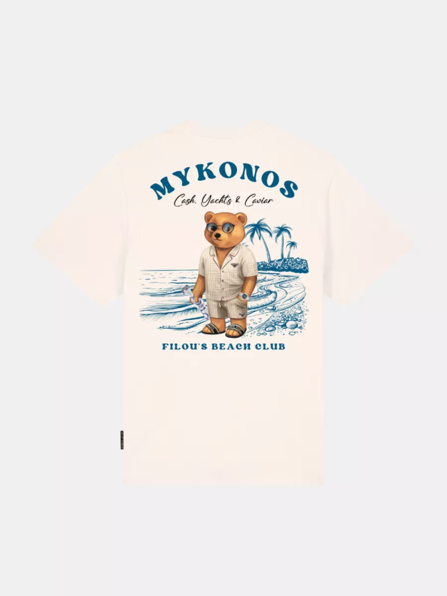 Baron Filou cxiii oversized backprint pearl white